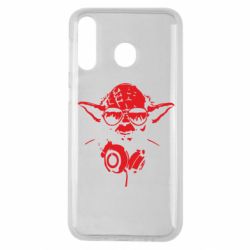 Чехол для Samsung M30 Yoda в наушниках - PrintSalon