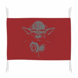 Флаг Yoda в наушниках - PrintSalon