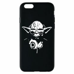 Чехол для iPhone 6/6S Yoda в наушниках - PrintSalon
