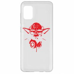 Чехол для Samsung A31 Yoda в наушниках - PrintSalon