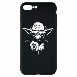 Чехол для iPhone 8 Plus Yoda в наушниках - PrintSalon