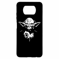 Чехол для Xiaomi Poco X3 Yoda в наушниках - PrintSalon