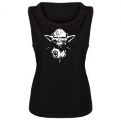 Женская майка Yoda в наушниках - PrintSalon