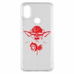 Чехол для Xiaomi Mi A2 Yoda в наушниках - PrintSalon