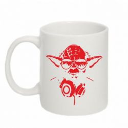 Чашка 320ml Yoda в наушниках