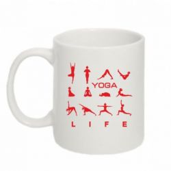 Чашка 320ml Йога life 2 - PrintSalon