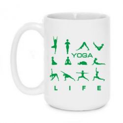 Чашка 420ml Йога life 2 - PrintSalon