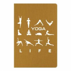 Блокнот з принтом Йога life 2 - PrintSalon