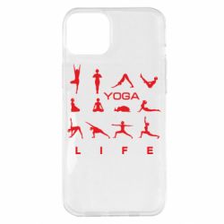 Чехол для iPhone 14 Plus Йога life 2