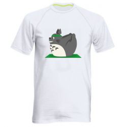 Мужская футболка для спорта Yoga totoro - PrintSalon