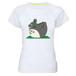 Женская футболка для спорта Yoga totoro - PrintSalon