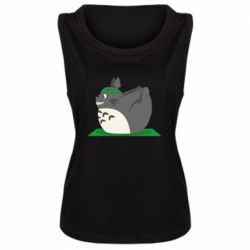Женская майка Yoga totoro - PrintSalon