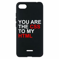Чехол для Xiaomi Redmi 6A You are CSS to my HTML - PrintSalon