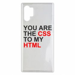 Чехол для Samsung Note 10 Plus You are CSS to my HTML - PrintSalon