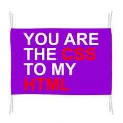 Флаг You are CSS to my HTML - PrintSalon