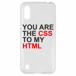 Чехол для Samsung A01/M01 You are CSS to my HTML - PrintSalon