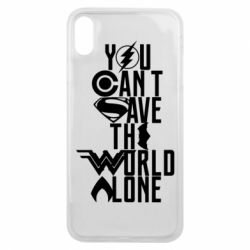 Чохол для iPhone Xs Max You cant save the world alone - PrintSalon