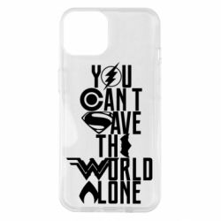 Чохол для iPhone 14 You cant save the world alone - PrintSalon