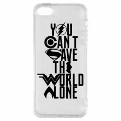 Чохол для iphone 5/5S/SE You cant save the world alone - PrintSalon