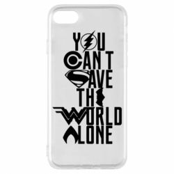 Чохол для iPhone 7 You cant save the world alone - PrintSalon