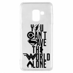 Чохол для Samsung A8 2018 You cant save the world alone - PrintSalon