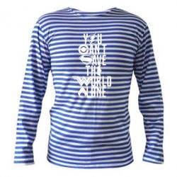 Тільник з довгим рукавом You cant save the world alone - PrintSalon