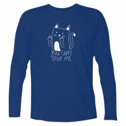 Футболка с длинным рукавом You cant stop me - PrintSalon