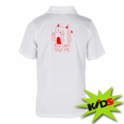 Детское поло You cant stop me - PrintSalon