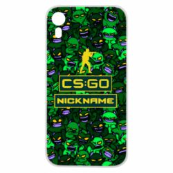 Чехол для iPhone XR Your Nickname CsGo backraund mp9 impire