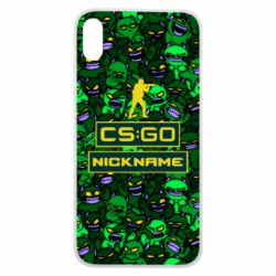 Чехол для iPhone Xs Max Your Nickname CsGo backraund mp9 impire - PrintSalon