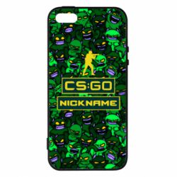Чехол для iPhone5/5S/SE Your Nickname CsGo backraund mp9 impire - PrintSalon