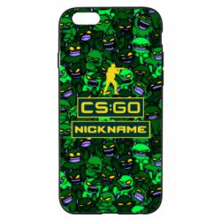 Чехол для iPhone 6/6S Your Nickname CsGo backraund mp9 impire - PrintSalon