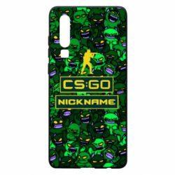 Чехол для Huawei P30 Your Nickname CsGo backraund mp9 impire - PrintSalon