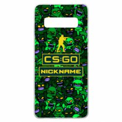 Чехол для Samsung S10+ Your Nickname CsGo backraund mp9 impire - PrintSalon