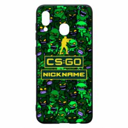 Чехол для Samsung A20 Your Nickname CsGo backraund mp9 impire - PrintSalon