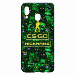 Чехол для Samsung A30 Your Nickname CsGo backraund mp9 impire - PrintSalon