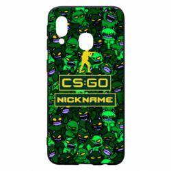 Чехол для Samsung A40 Your Nickname CsGo backraund mp9 impire - PrintSalon