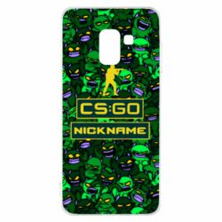 Чехол для Samsung A8 2018 Your Nickname CsGo backraund mp9 impire-PrintSalon Чехол для Samsung A8 2018 Your Nickname CsGo backraund mp9 impire