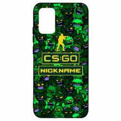 Чехол для Samsung A02s/M02s Your Nickname CsGo backraund mp9 impire - PrintSalon