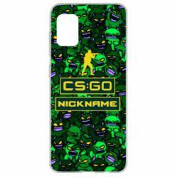 Чехол для Samsung A31 Your Nickname CsGo backraund mp9 impire - PrintSalon