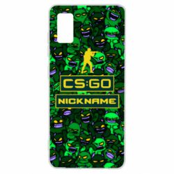 Чехол для Samsung A41 Your Nickname CsGo backraund mp9 impire - PrintSalon