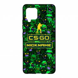 Чехол для Samsung A42 5G Your Nickname CsGo backraund mp9 impire - PrintSalon