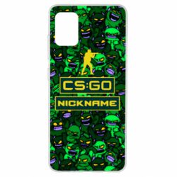 Чехол для Samsung A51 Your Nickname CsGo backraund mp9 impire - PrintSalon