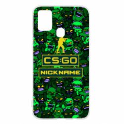 Чехол для Samsung M31 Your Nickname CsGo backraund mp9 impire - PrintSalon
