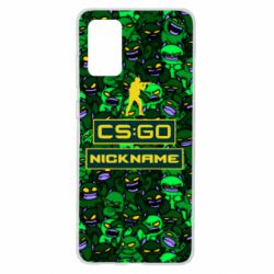 Чехол для Samsung S20+ Your Nickname CsGo backraund mp9 impire - PrintSalon