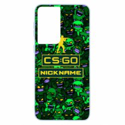 Чехол для Samsung S21 Your Nickname CsGo backraund mp9 impire - PrintSalon