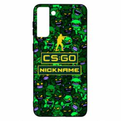 Чехол для Samsung S21+ Your Nickname CsGo backraund mp9 impire - PrintSalon