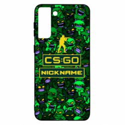 Чехол для Samsung S21 Ultra Your Nickname CsGo backraund mp9 impire - PrintSalon