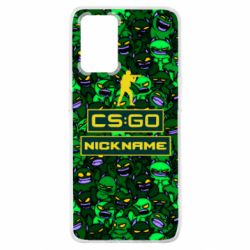 Чехол для Oppo A74 4G Your Nickname CsGo backraund mp9 impire - PrintSalon