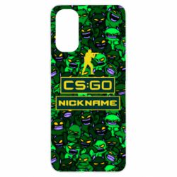 Чехол для Oppo Reno 4 Your Nickname CsGo backraund mp9 impire - PrintSalon